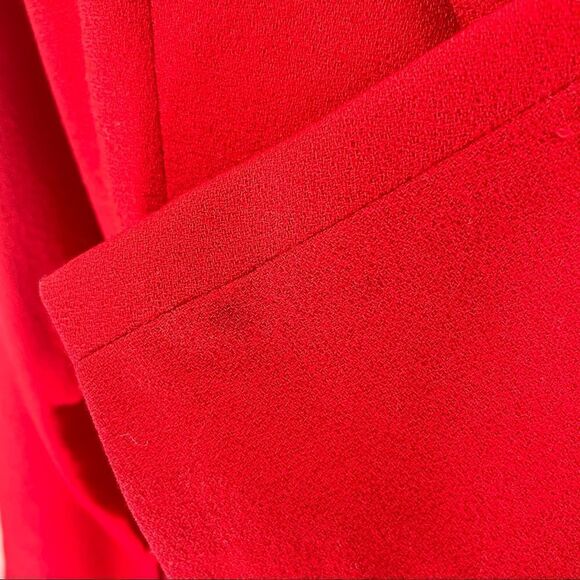 VINTAGE 90’s Ports International Red Wool Skirt Suit - Picture 6 of 6